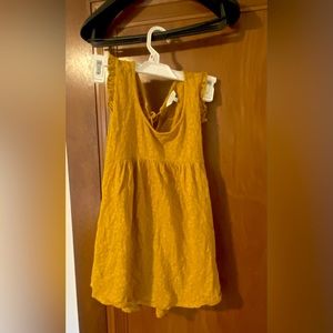 Lucky Brand Blouse Large- mustard yellow